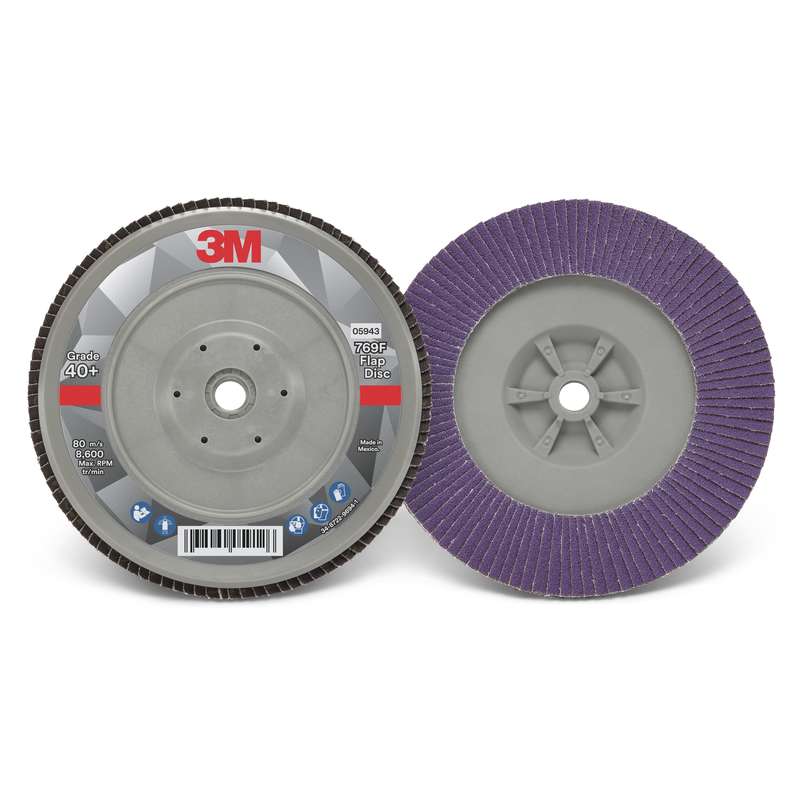 3M 7100178192 Flap Disc 769F 40+ 7 in x 5/8-11 5 each