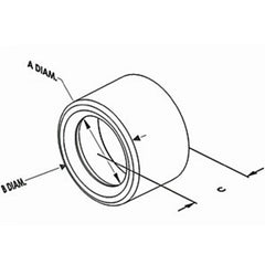 Bridgeport TWB-53 Bushing Insulating Polyethylene Trade Size 1 Inch