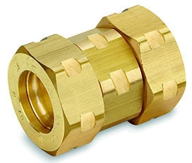 Gastite XR3CPL-11-12 3/4 x 3/4 Brass Straight Coupling