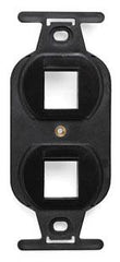 Leviton 41087-2EP QuickPort Duplex Type 106 Insert, 2-Port, Black