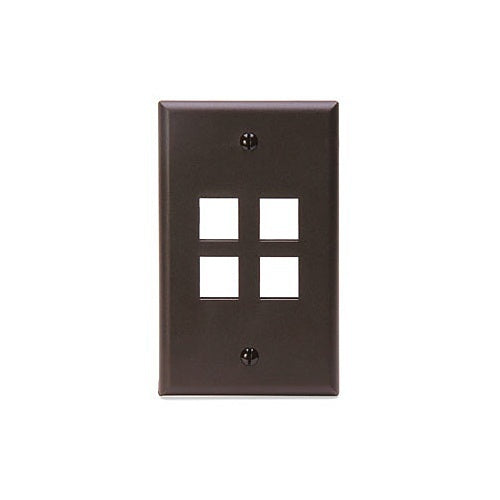 Leviton 41080-4BP 4-Port Wallplate