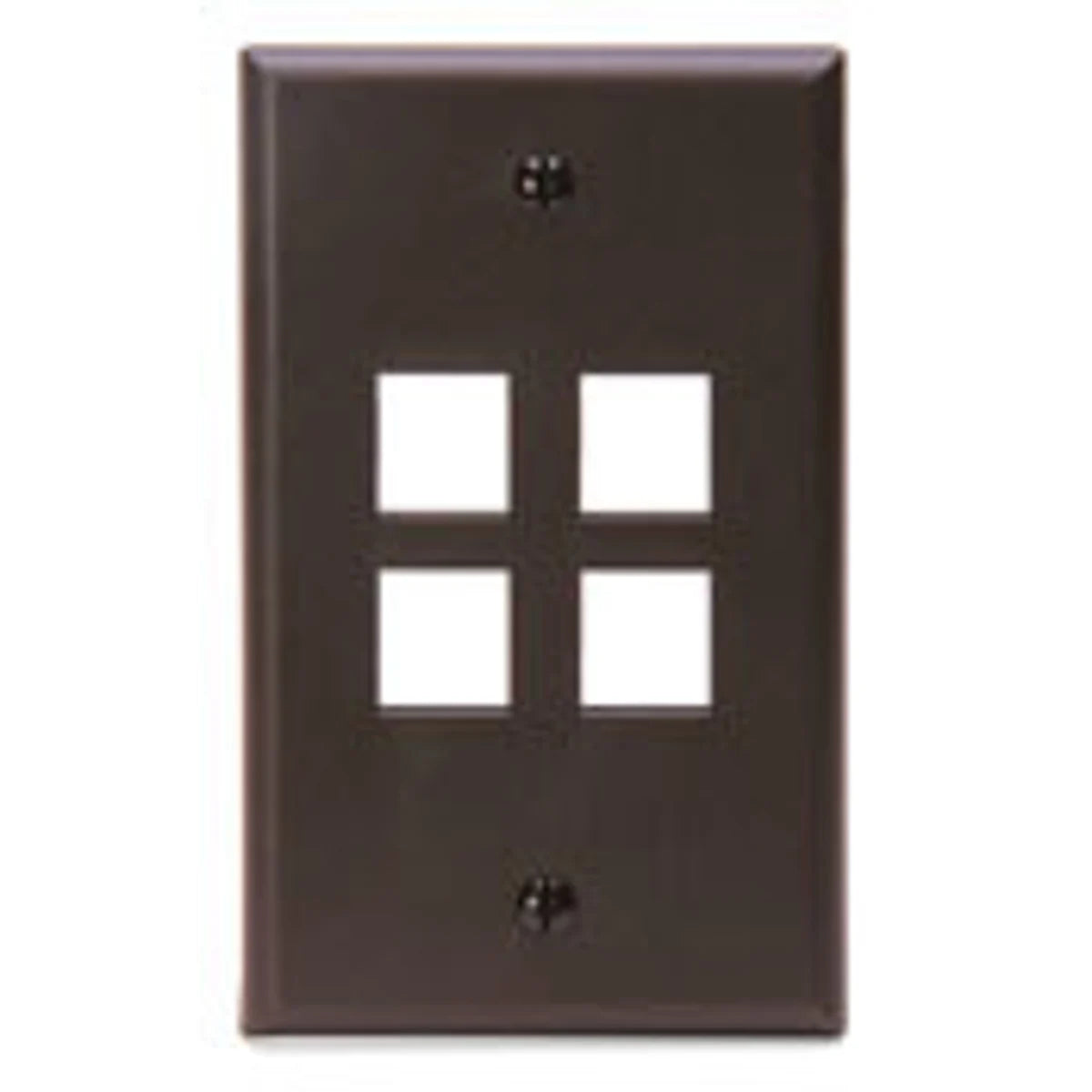 Leviton 41080-4BP 4-Port Wallplate