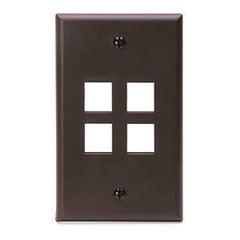 Leviton 41080-4BP 4-Port Wallplate