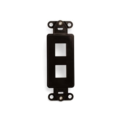 Leviton 41642-B QuickPort Decora Insert, 2-Port, Brown