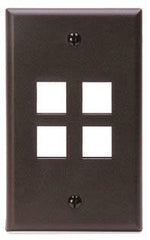 Leviton 41080-4BP 4-Port Wallplate