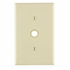 Leviton PJ11-T 1-Gang 0.406 Hole Telephone/Cable Wallplate, Midway Size