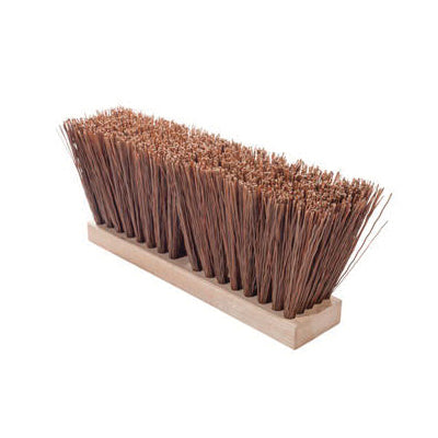 Magnolia Brush 1624 Street Broom 5 in Trim Brown Polypropylene Plastic Bristle