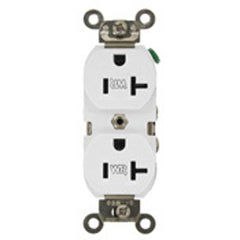 Leviton WBR20-W Straight Blade Duplex Receptacle 20A 125V NEMA 5-20R