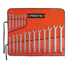 Proto J1200R-MASD Combination Wrench Set - 18 Piece Satin Metric 12 Point