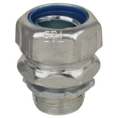 Thomas & Betts 5234-TB 1 Straight Steel Liquidtight Connector, Non-insulated