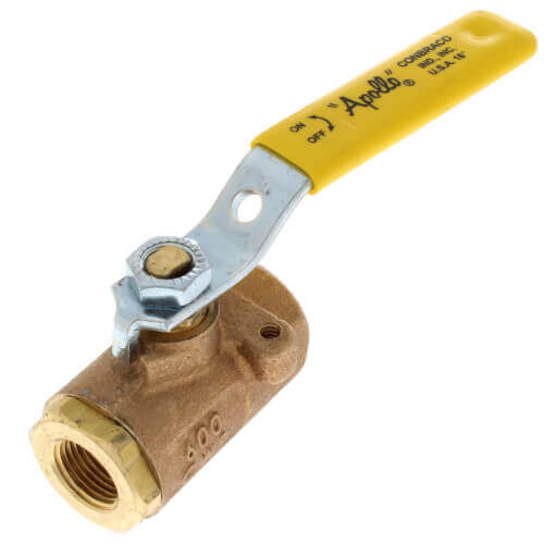 Conbraco 77-106-01 Apollo® 2-Way Ball Valve - Manually Operated, 2-Way, 600 psi Max, Inline Threaded, Bronze Body, Lever Handle