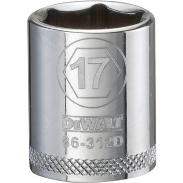 DeWalt DWMT86312OSP 3/8 in Drive Polished Chrome Standard Socket