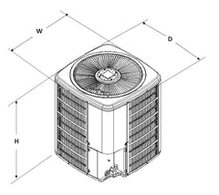 Amana ASZC180241 Split Heat Pump 18 SEER Two Stage