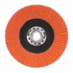 Norton Co. 66254400258 Blaze Ceramic Alumina Coarse Grit Arbor Thread Plastic Flat Flap Disc