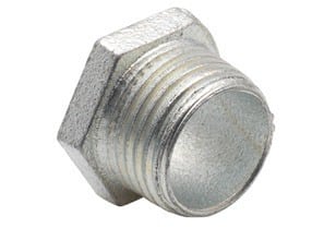 Bridgeport 1107 Nipple, Conduit, Malleable Iron, Size 2 Inch