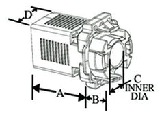 Bridgeport 38ADS 3/8 Single Barrel Double-Snap Cable Connector Insulated Zinc Die Cast