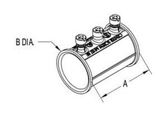 Bridgeport 245-DCSLP 2 EMT Slip Coupling Set Screw