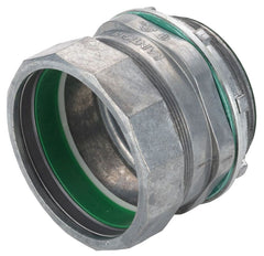 Bridgeport 257-RTI2 EMT Raintight Compression Connector, 3 Inch