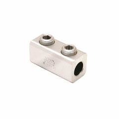 BURNDY AMS4/0 Aluminum Mechanical Splice, 4/0-6 AWG, 9/16 Screw Dia, 2 Screws, 5/16 Hex Size, Al/Cu Rated