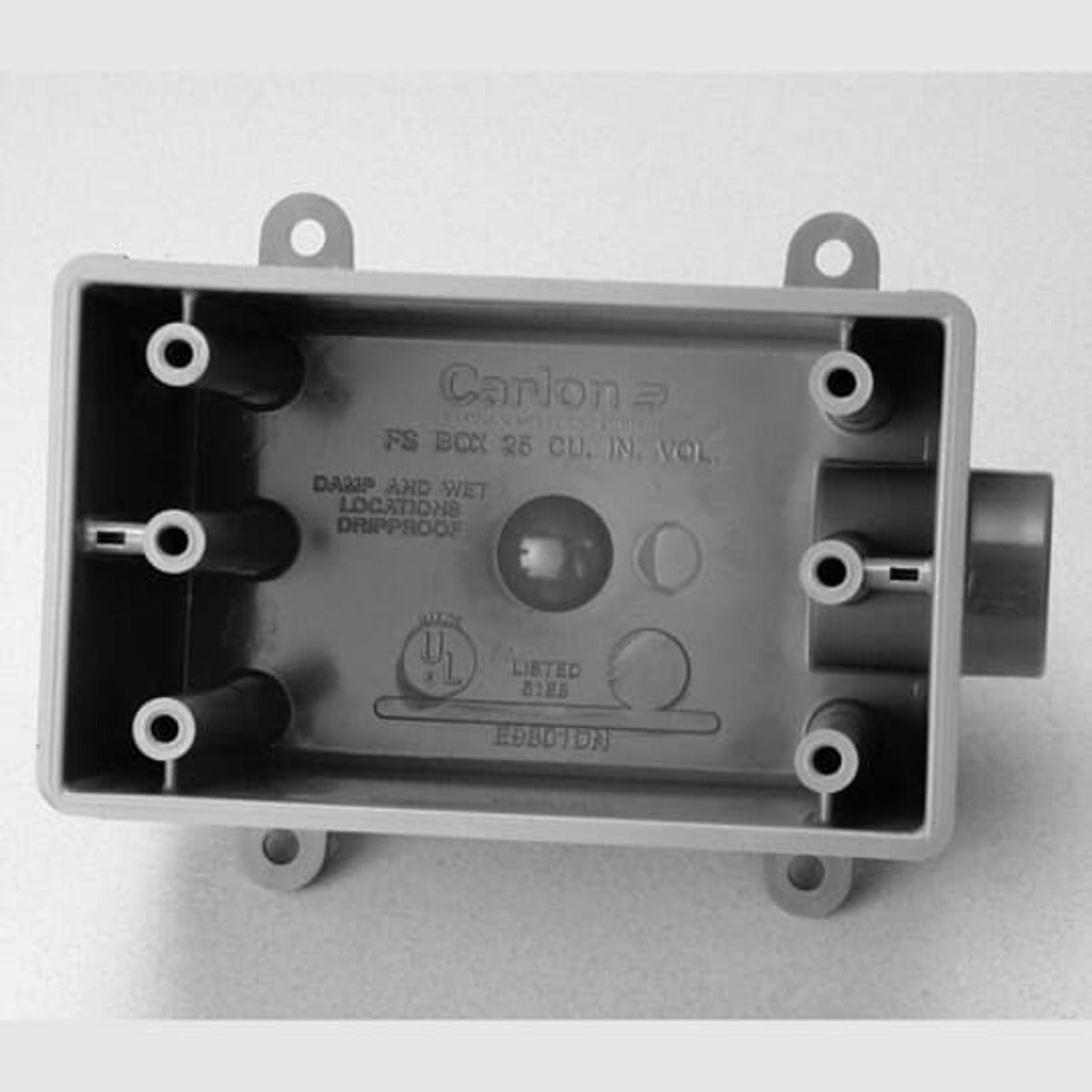 CARLON E9801FN 1 Inch Non-Metallic One Gang Deep Device Box, 25 Cubic ...