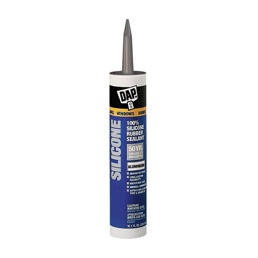 DAP 7079808643 Silicone Sealant ALUMINUM 10 Oz