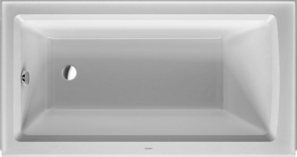 Duravit 700354000000090 Architec 60 in. x 32 in. Soaker Alcove Bathtub with Left Drain in White