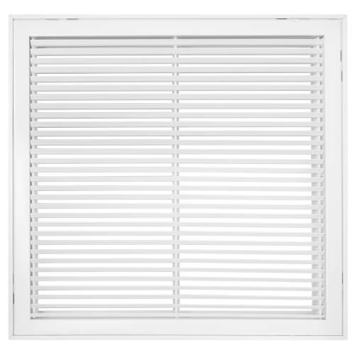 Hart & Cooley 021776 24 x 24 White Steel Fixed-Bar Filter Grille 96AFB Series