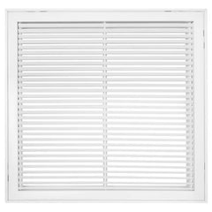 Hart & Cooley 021776 24 x 24 White Steel Fixed-Bar Filter Grille 96AFB Series