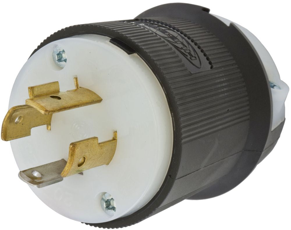 HUBBELL HBL2411 LKG PLUG, 20A 125/250V