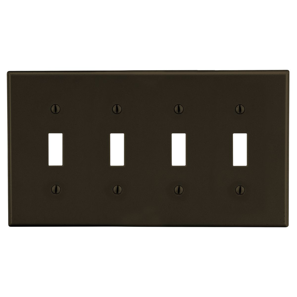 Hubbell P4 4G Switch Wallplate