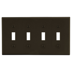 Hubbell P4 4G Switch Wallplate