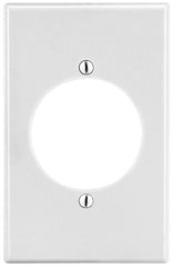 Hubbell P724W Hubbell Wallplate, 1-G, 2.15 Opening, WH