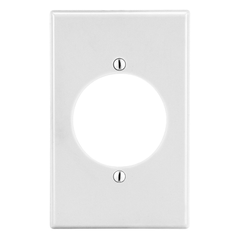 Hubbell P724W Hubbell Wallplate, 1-G, 2.15 Opening, WH