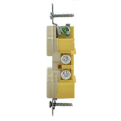 Hubbell RR15SITR Wiring Device-Kellems 1-Phase Duplex Standard Traditional Tamper-Resistant Screw Mount 125 VAC 15 A 5-15R