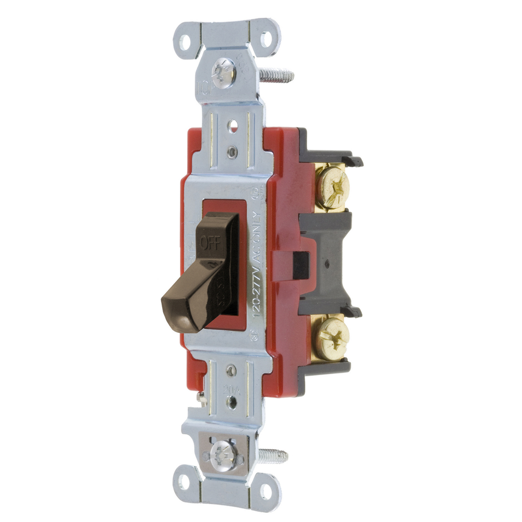 Hubbell Wiring Device-Kellems 1222B Hubbell-Pro Toggle Switch 20A 120/277V