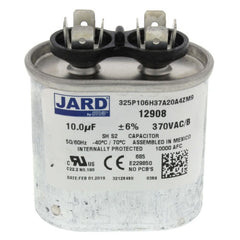 JARD 12908 10 Mfd 370V Oval Run Capacitor MAR12908