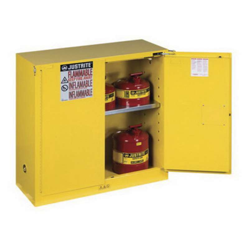 Justrite 893020 Sure-Grip EX Classic Safety Cabinet 30 gal Self Close