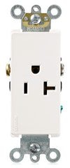 Leviton 16351-W Decora Plus Single Receptacle 20 Amp 125 Volt NEMA 5-20R