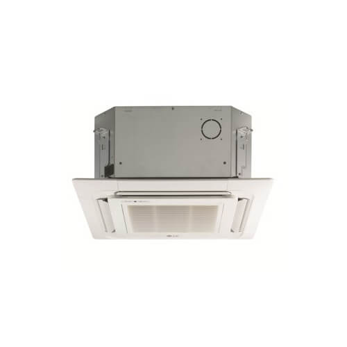 LG LCN128HV4 Four-Way Ceiling Cassette Standard Inverter Heat Pump, Indoor, Single / Multi Zone, 19.4 SEER, 10.4 HSPF, 11,100 / 12,000 BTUH Cool, 14,000 / 13,800 BTUH Heat