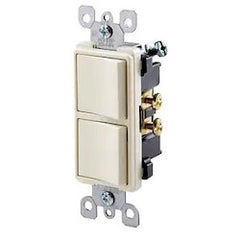 Leviton 5634-GY Decora Style Single-Pole, AC Combo Switch 15 Amp 120/277 Volt