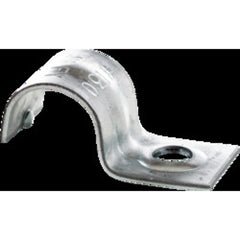 MINERALAC 120 Jiffy Clip One Hole Strap Fits 1/8 Pipe or Rigid/IMC Conduit Pre-Galvanized