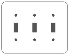 Mulberry 76073 Mulberry 3G White Semi-Gloss PRL Switch Plate