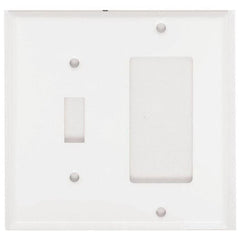 Mulberry 86432 Standard Combination Wallplate, 2 Gangs, 4.5 in H x 4.562 in W