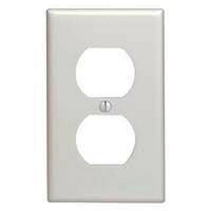 Mulberry 86801 Jumbo/Oversize Receptacle Wallplate 1-Gang 5-1/2 in H x 3-1/2 in W