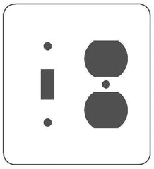 Mulberry 76532 Combination Wallplate 2G White Semi-Gloss 76532