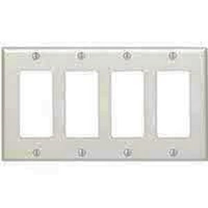 Mulberry 86404 Standard Receptacle Wallplate 4G (4.5 inches H x 8.187 inches W) Replacement MPN