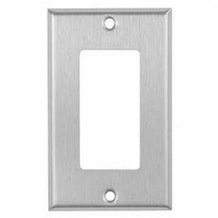 Mulberry 97401 1-Gang Decora Wall Plate in Stainless Steel