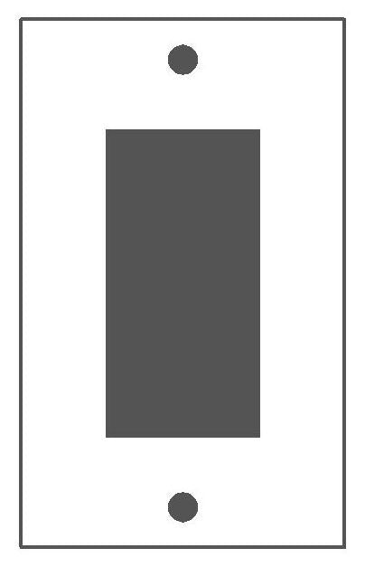 Mulberry 99401 1Gang Wrinkle Ivory Ground Fault Plate