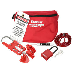 Panduit PSL-PK-EA ElectricianFTs Lockout Kit, Red, 1/ kt