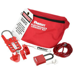 Panduit PSL-PK-EA ElectricianFTs Lockout Kit, Red, 1/ kt